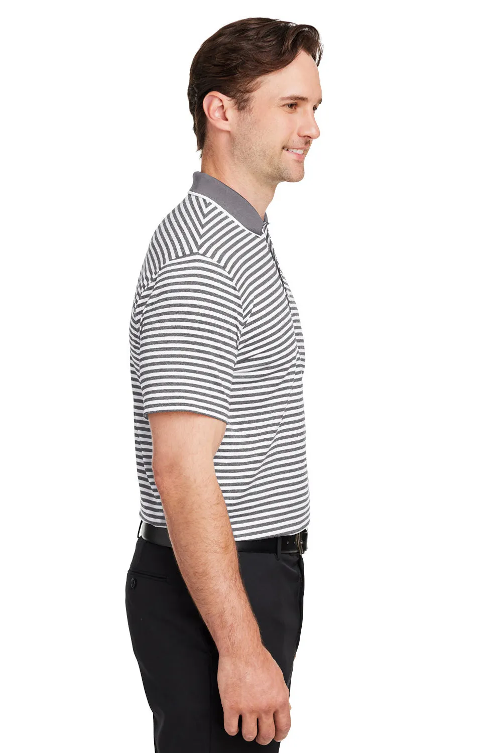 Puma Mens Mattr Feeder Moisture Wicking Short Sleeve Polo Shirt - Quiet Shade Grey