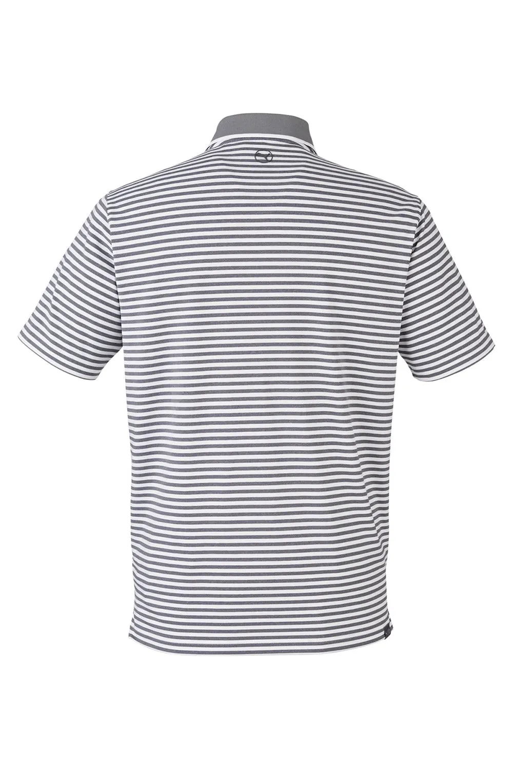 Puma Mens Mattr Feeder Moisture Wicking Short Sleeve Polo Shirt - Quiet Shade Grey