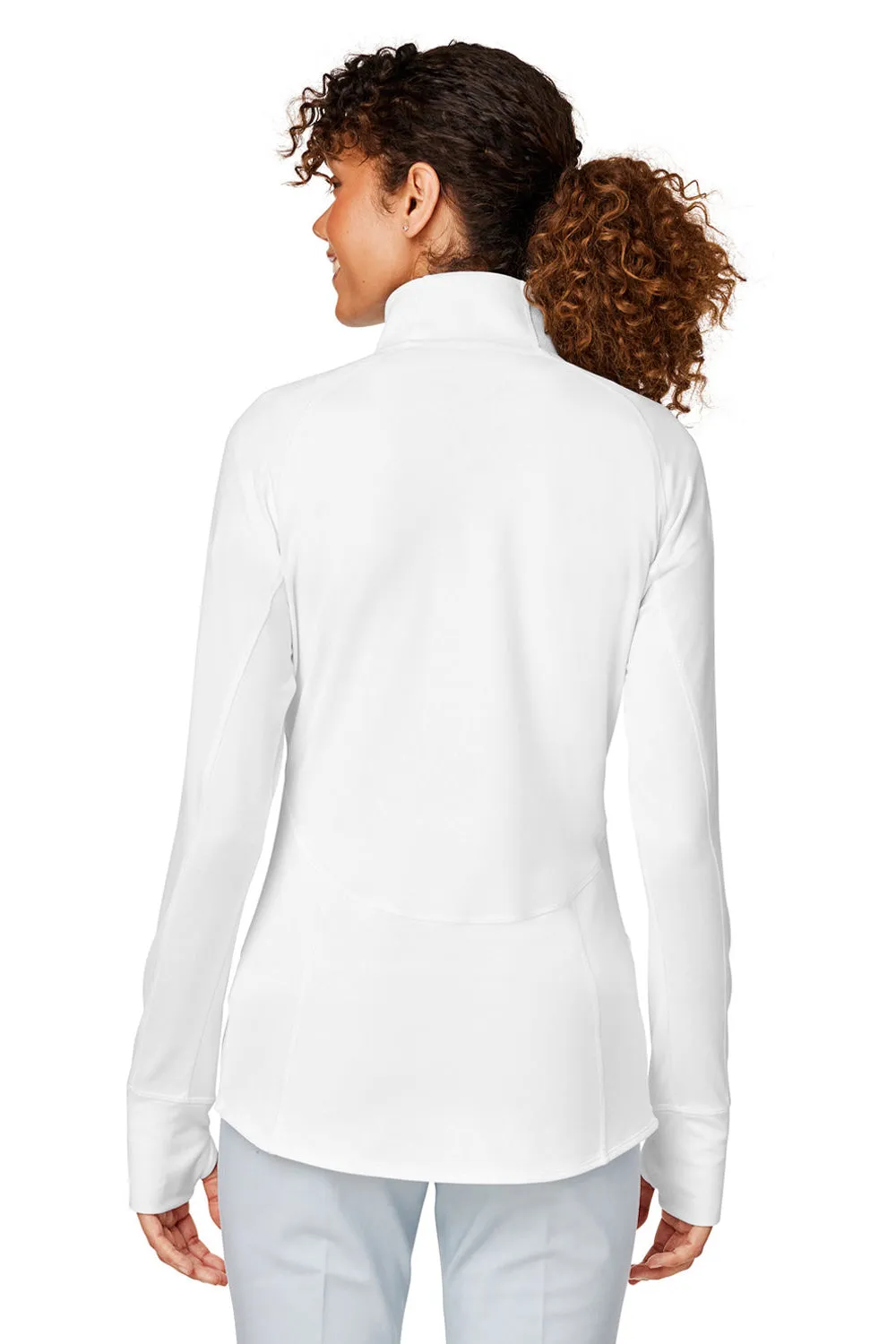 Puma Womens Gamer Moisture Wicking 1/4 Zip Sweatshirt w/ Pockets - Bright White - Closeout