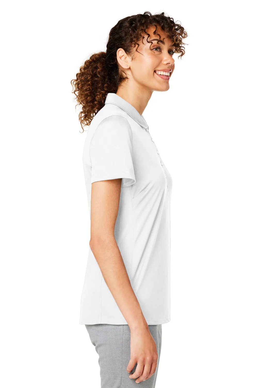 Puma Womens Gamer Moisture Wicking Short Sleeve Polo Shirt - Bright White - Closeout