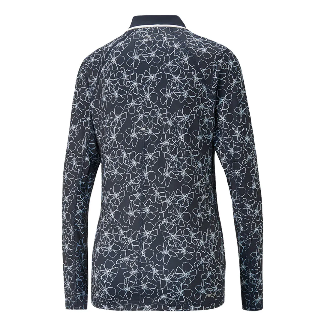 Puma - Women's YouV Island Flower Long Sleeve Polo (539037 01)
