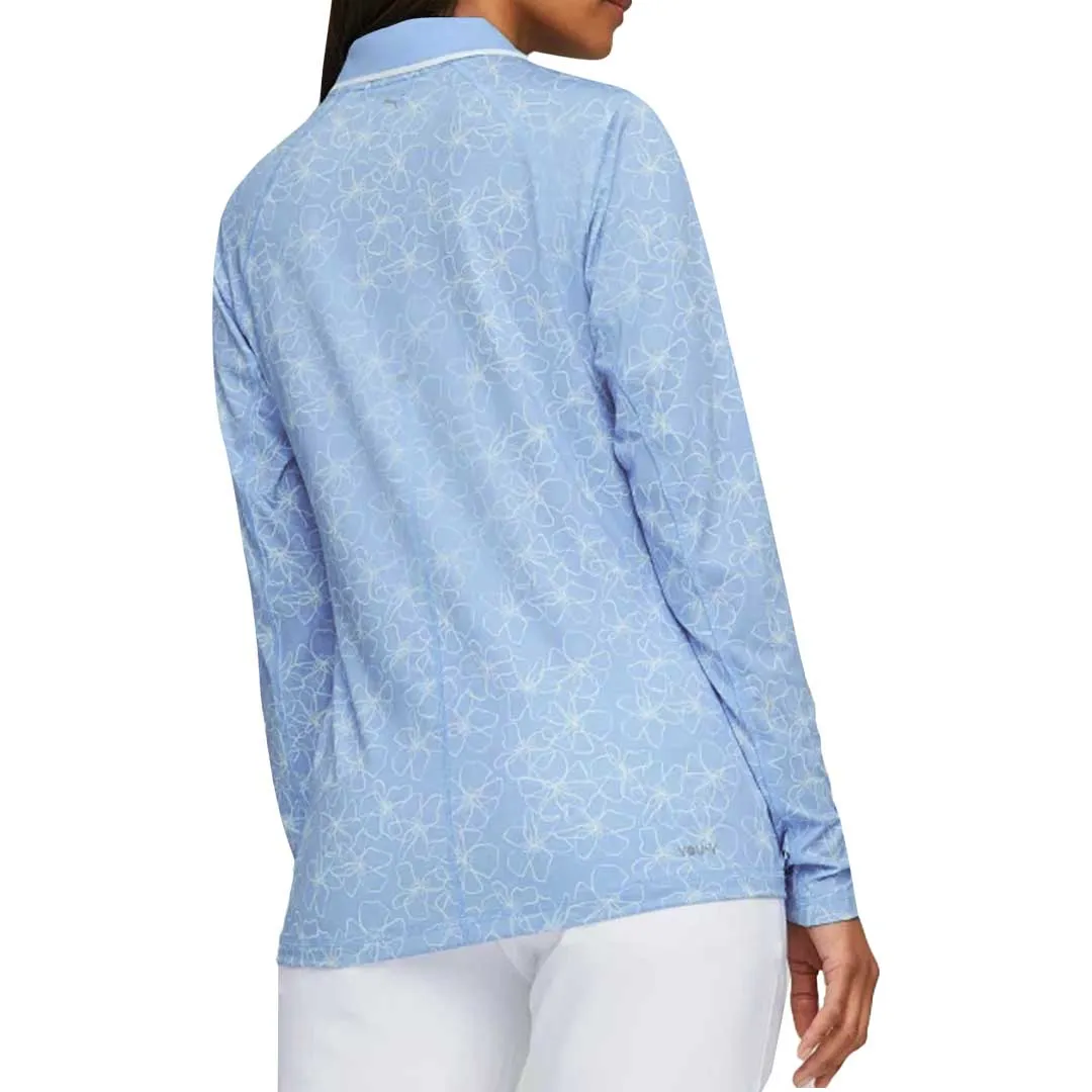 Puma - Women's YouV Island Flower Long Sleeve Polo (539037 02)