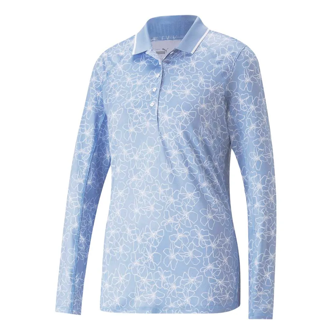 Puma - Women's YouV Island Flower Long Sleeve Polo (539037 02)