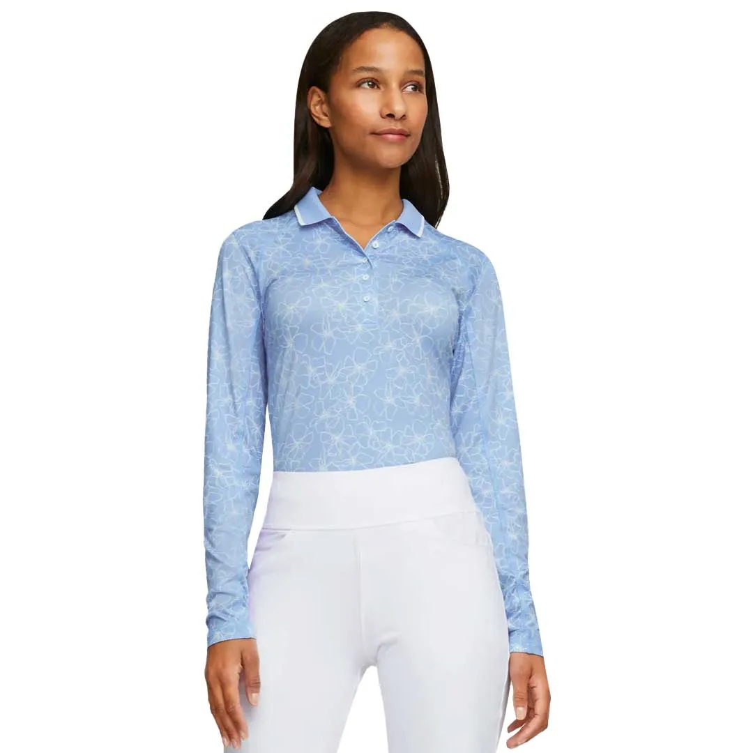 Puma - Women's YouV Island Flower Long Sleeve Polo (539037 02)