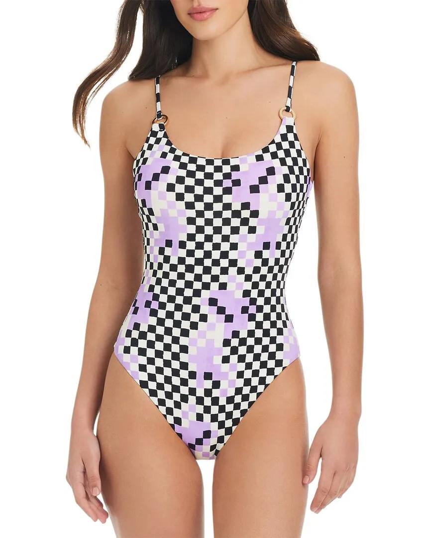Red Carter Check Me Out Tank Swimsuit