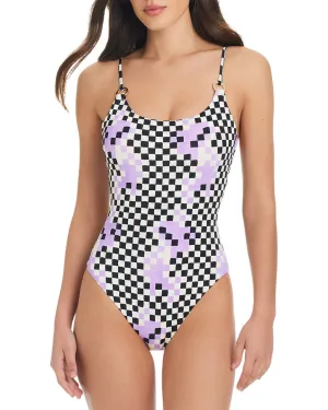 Red Carter Check Me Out Tank Swimsuit