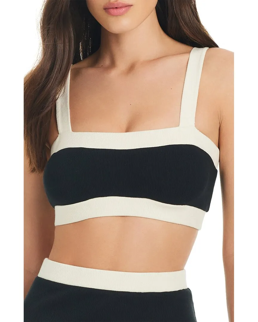Red Carter Colorblock Coverup Crop Top