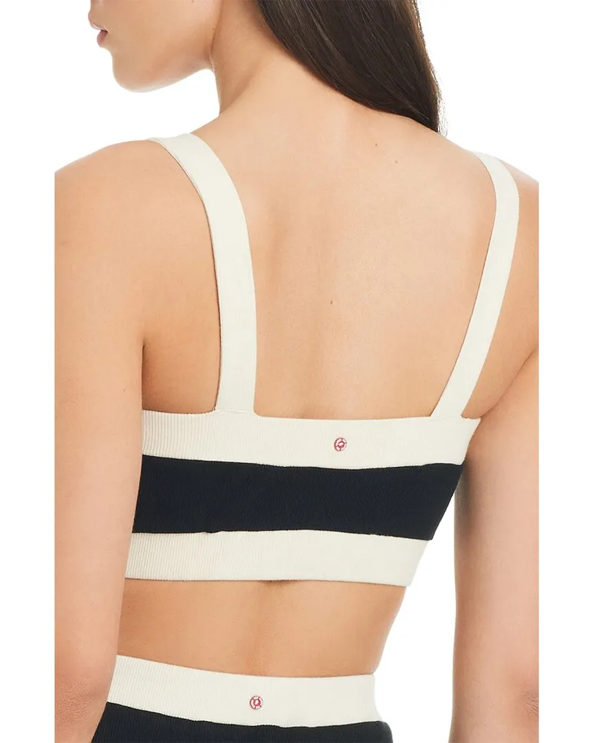 Red Carter Colorblock Coverup Crop Top