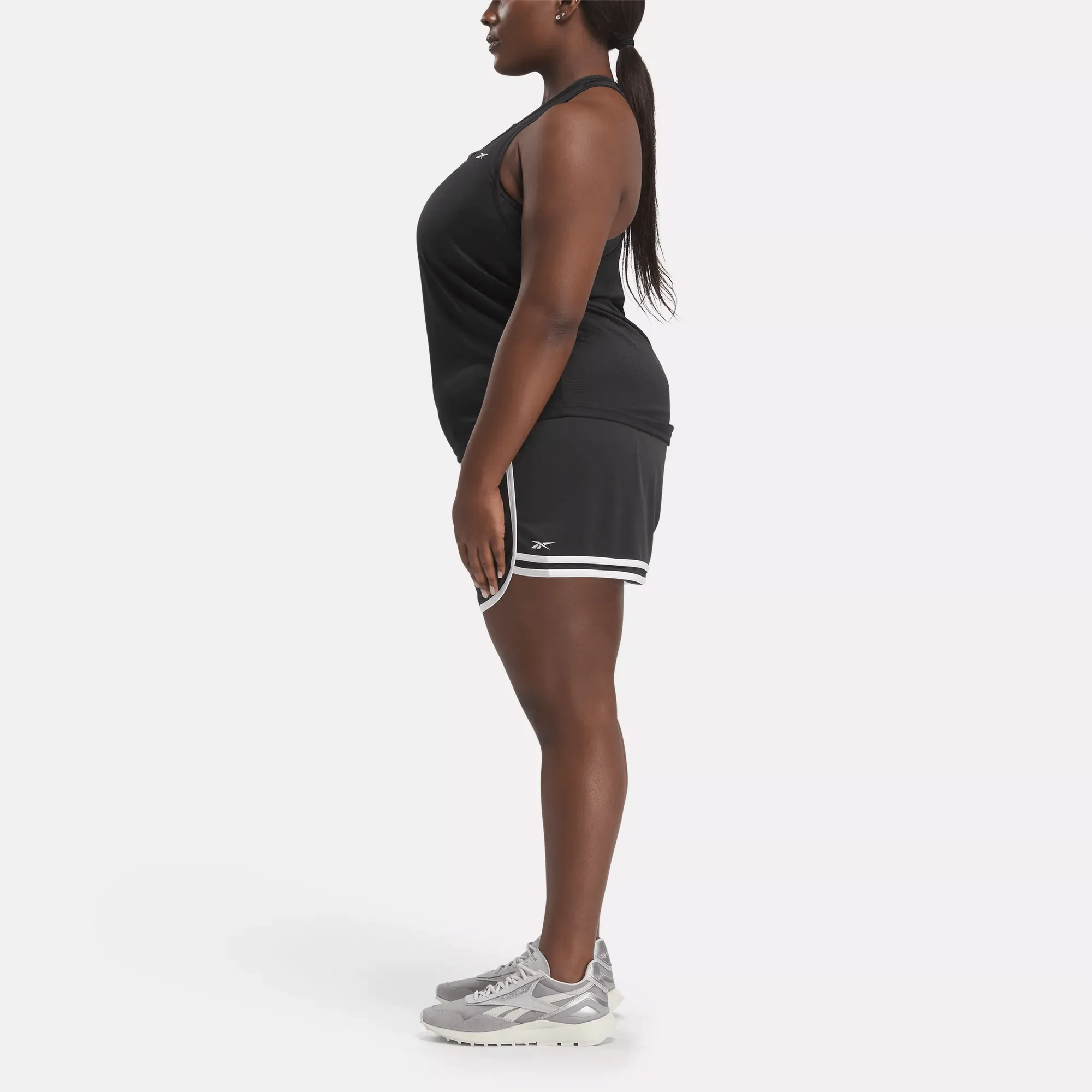Reebok Shoes Women's Workout Ready High-Rise Shorts (Plus Size)