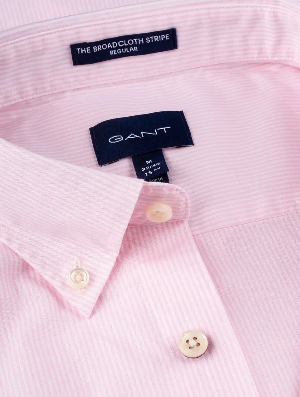 Regular Fit Broadcloth Banker Buttondown California Pink