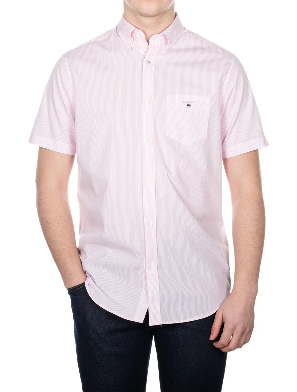 Regular Fit Broadcloth Banker Buttondown California Pink
