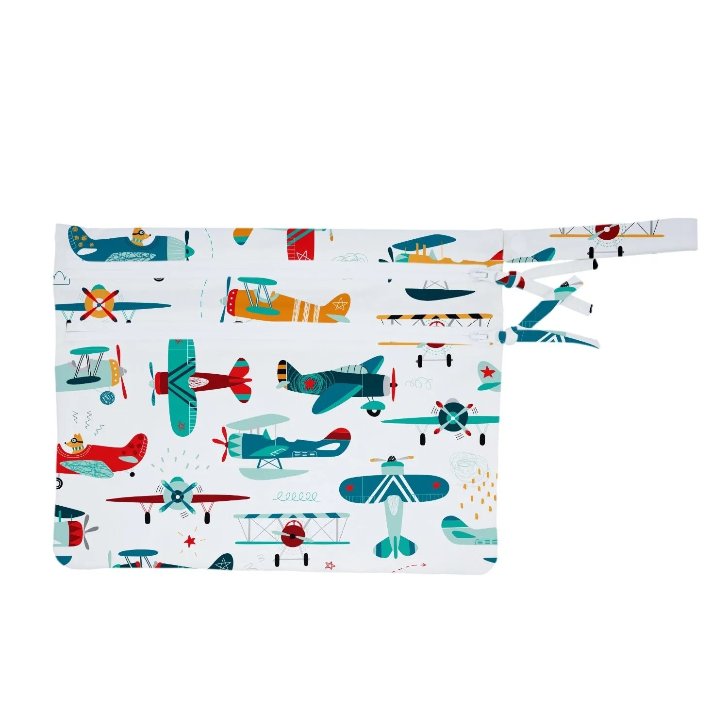 Retro Airplanes - Waterproof Wet Bag (for Mealtime, On-the-go, And More!) Babykids_Bapron-Baby
