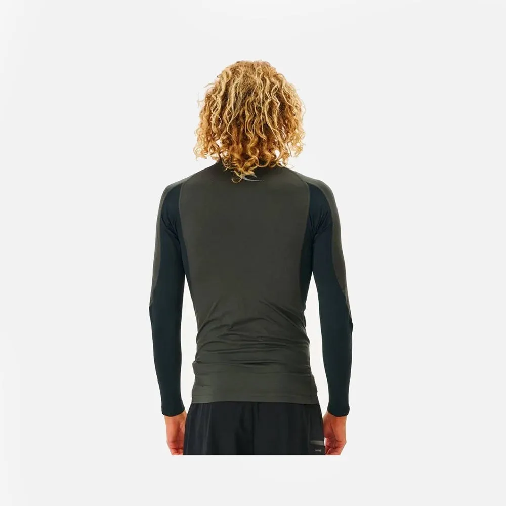 Rip Curl Waves L/S Rashguard-Light Grey Marle