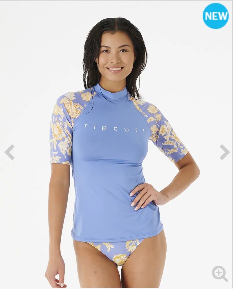 Ripcurl Oceans Together Short Sleeve Uv Top