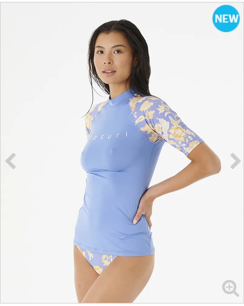 Ripcurl Oceans Together Short Sleeve Uv Top