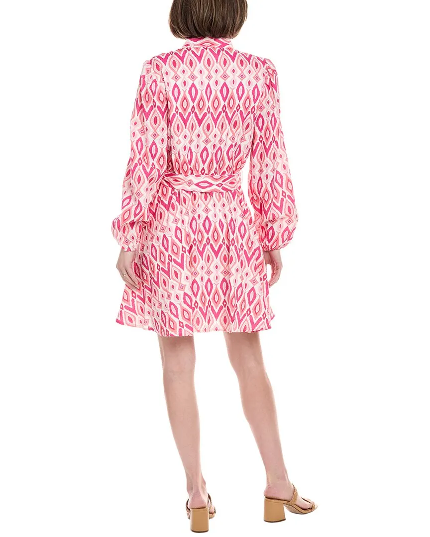 Sail to Sable Belted Flare Linen-Blend Tunic