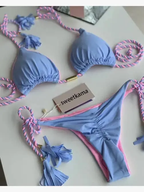 Sexy Micro Tie Side Bikini Bottom