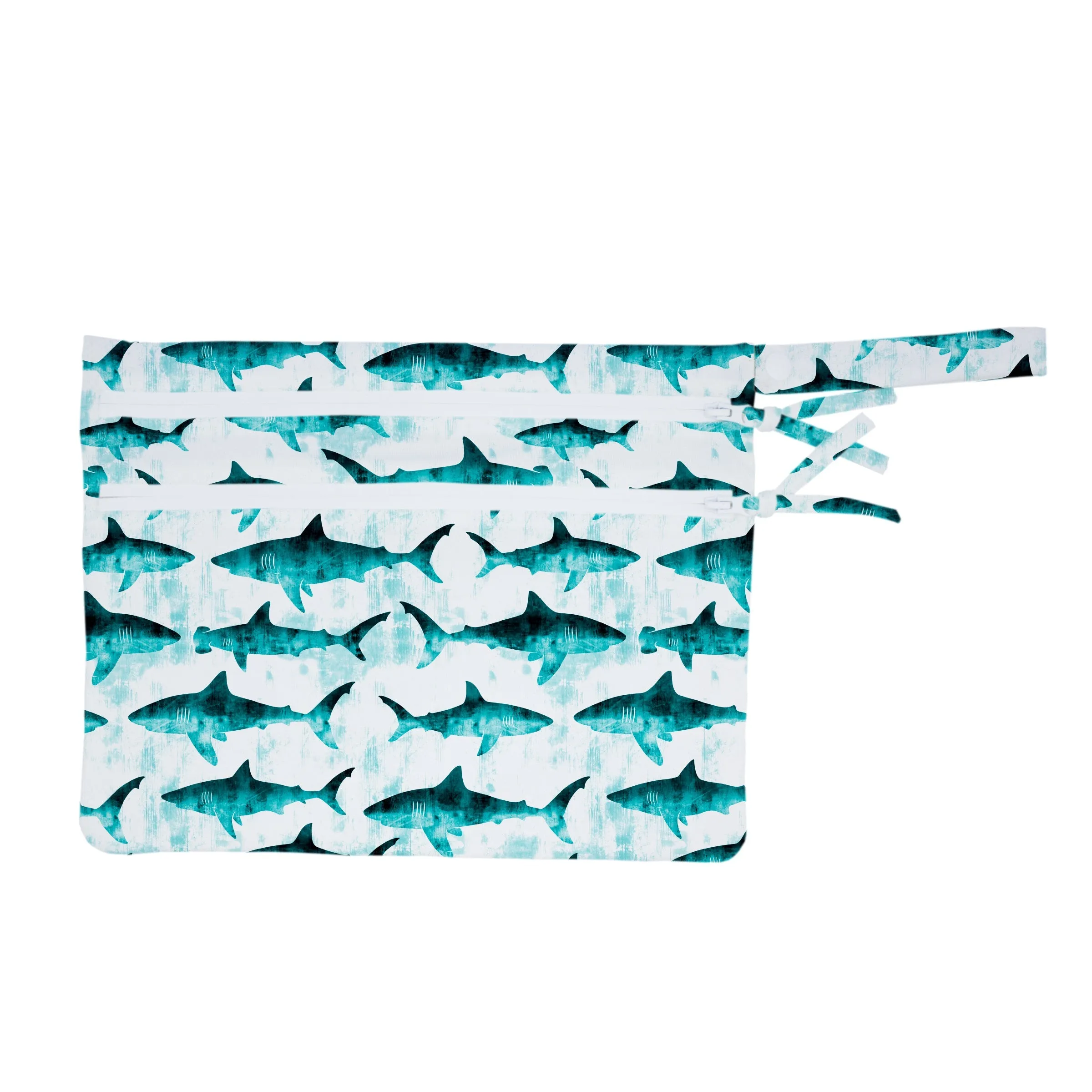 Shark Attack - Waterproof Wet Bag (For Mealtime, On-the-go, And More!) Babykids_Bapron-Baby