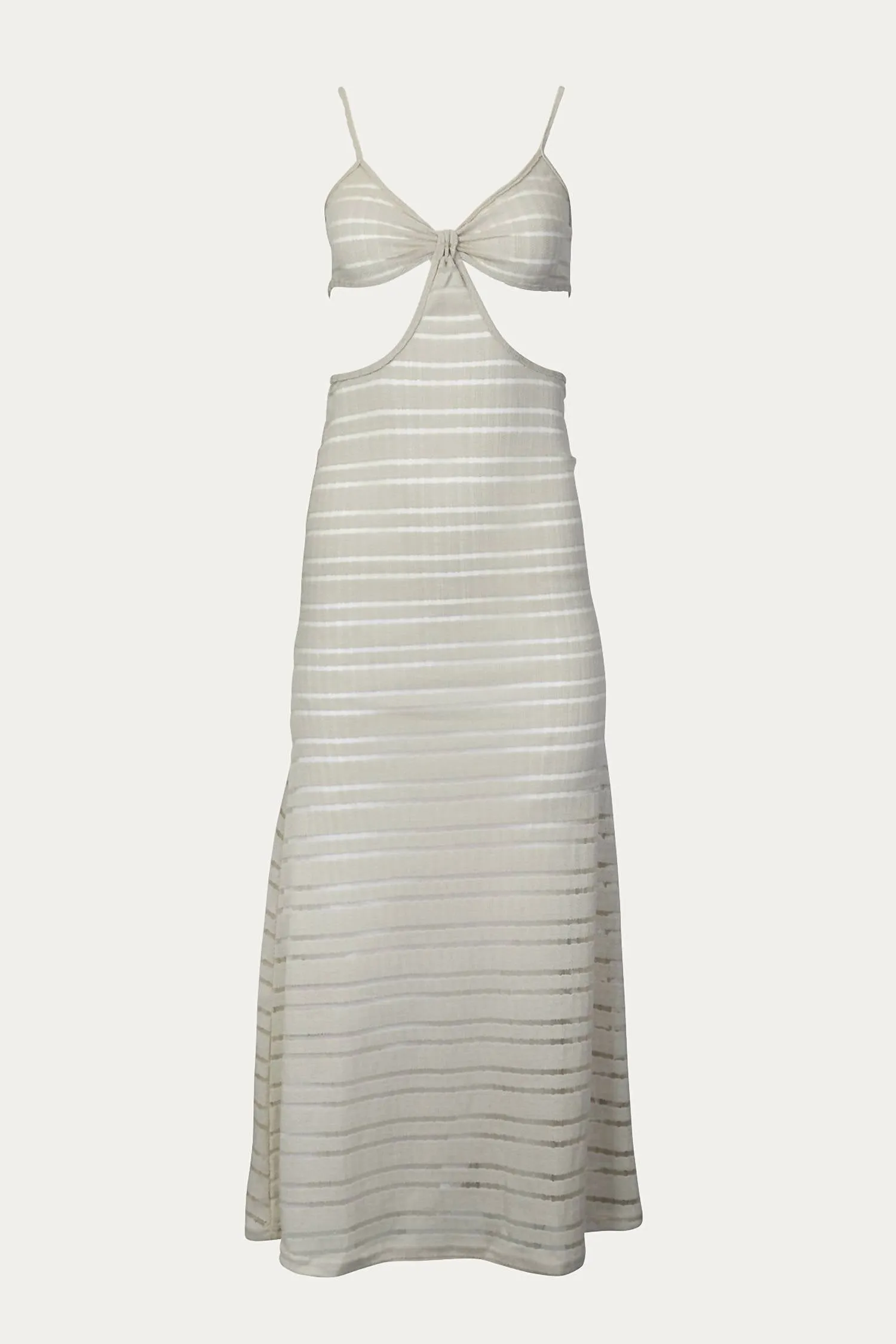 Sheer-Paneled Coverup In Grey