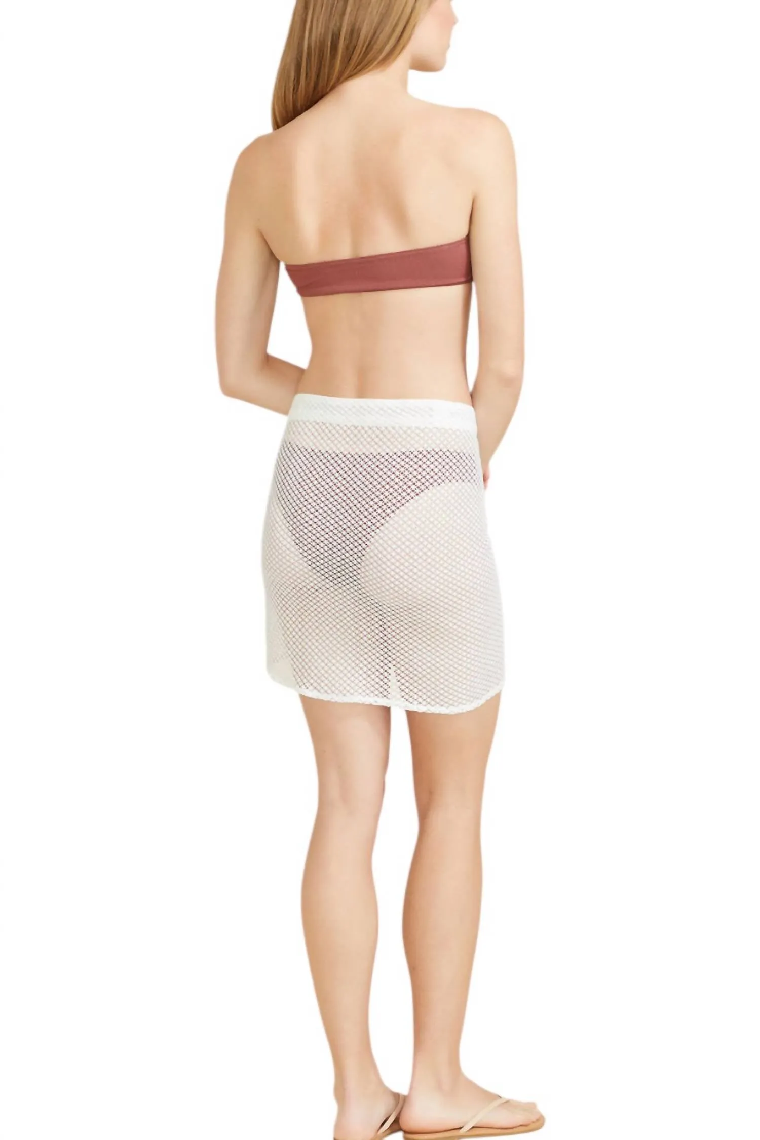 Sicily Sarong In White Crochet