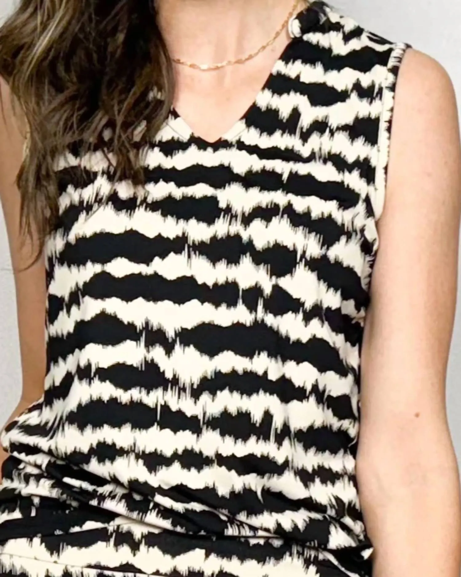 Sleeveless Top In French Oak