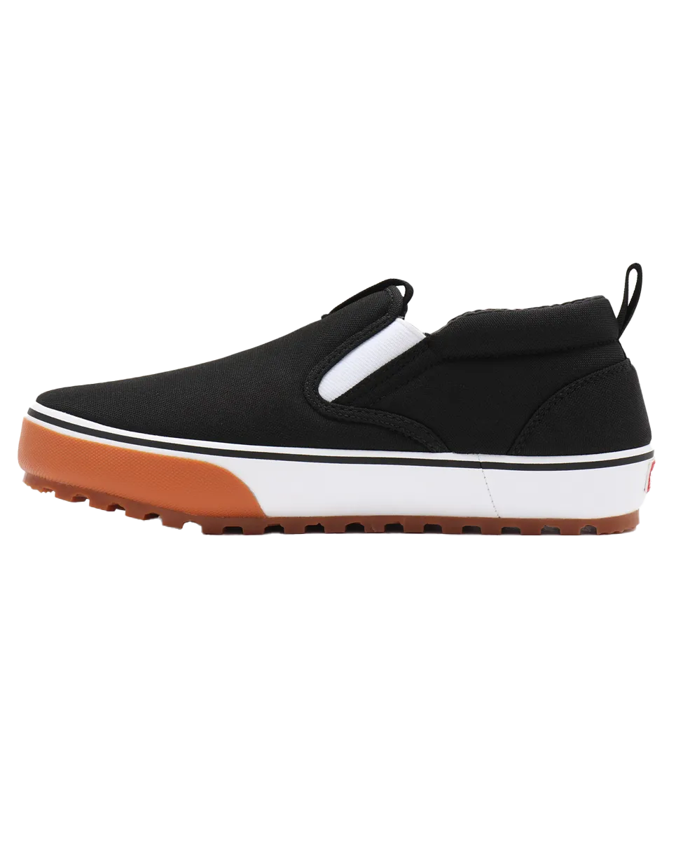 Snow Lodge Slippers in Black & White