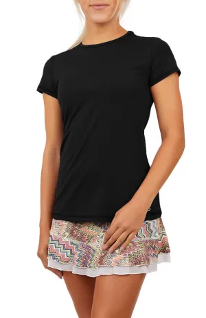 Sofibella UV Colors Short Sleeve BLK Clothing Sofibella Women