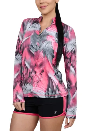 Sofibella UV Feather Long Sleeve Top - Phoenix Clothing Sofibella Women