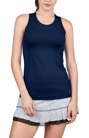Sofibella UV Racerback Tank - Navy105765 Clothing Sofibella Women
