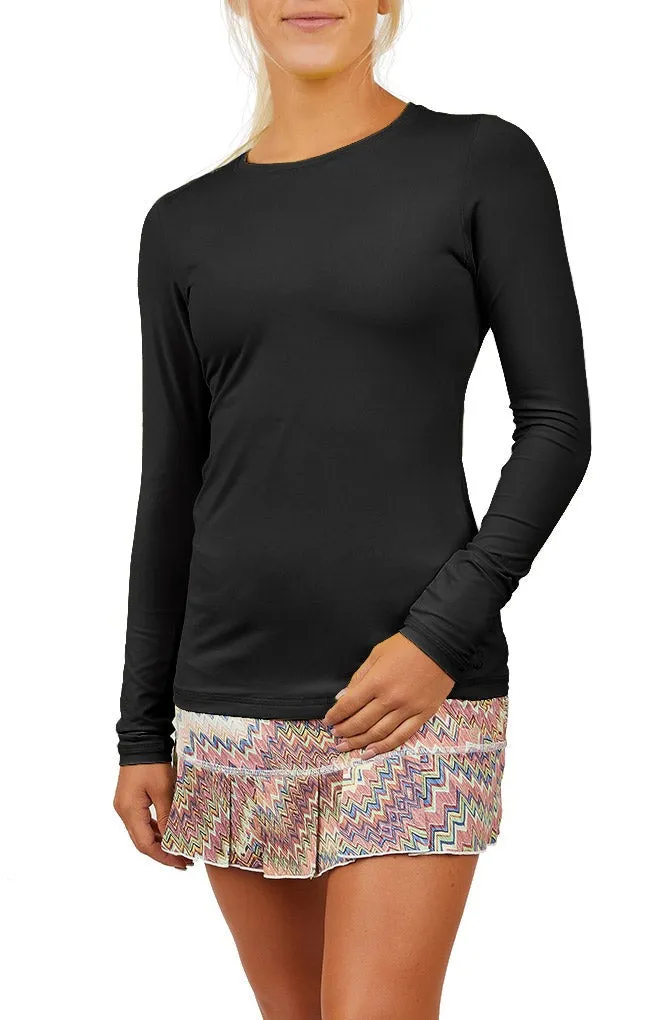 Sofibella W UV Long Sleeve Top - Black Clothing Sofibella Women