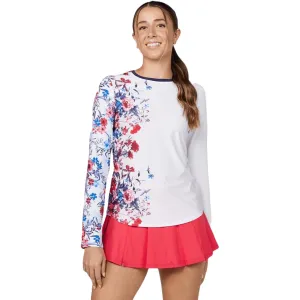 Sofibella Women's Wild Flowers Long Sleeve Top - Wild Flowers Clothing Sofibella Women