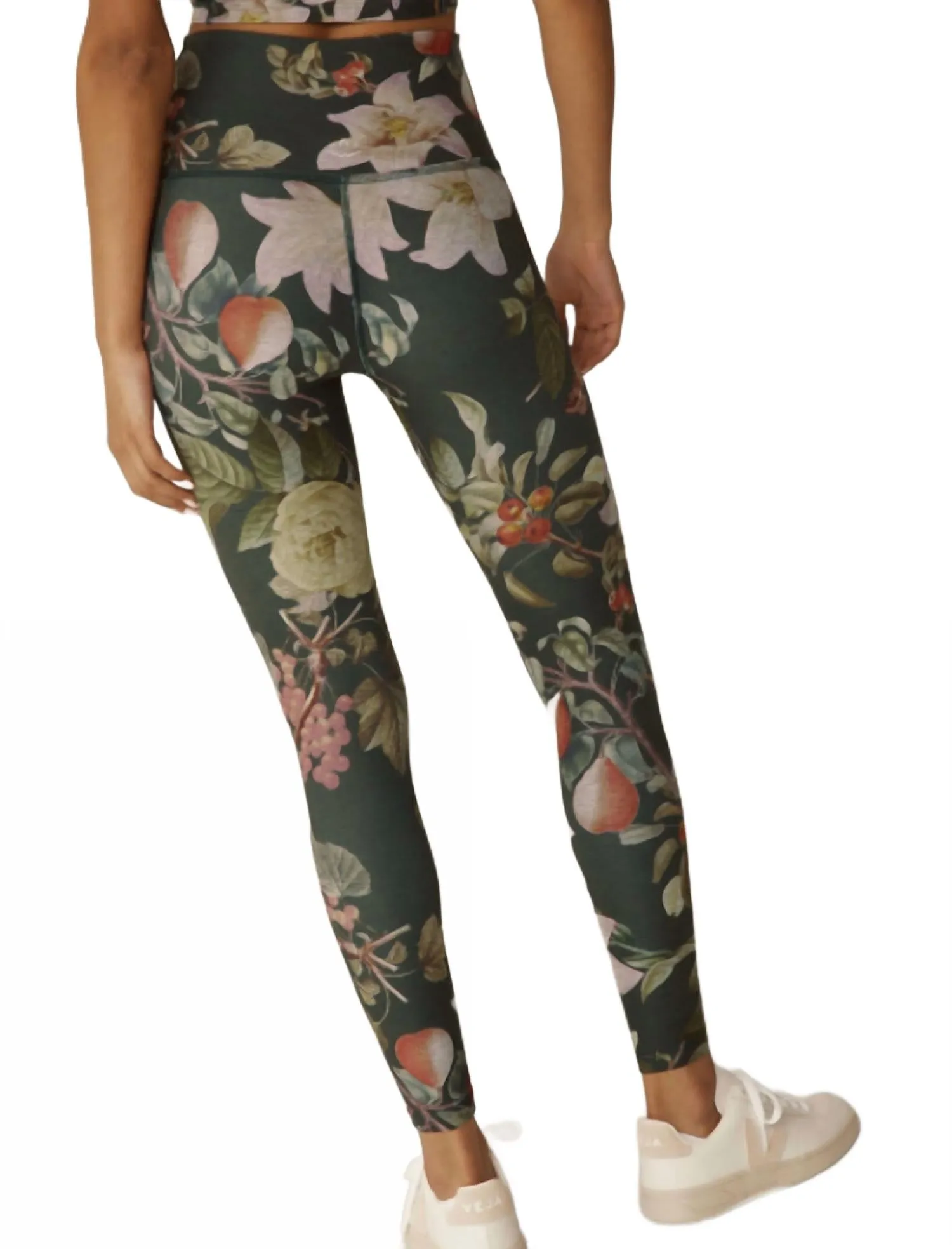 Softmark Caught In The Midi Leggings In Botanical Garden