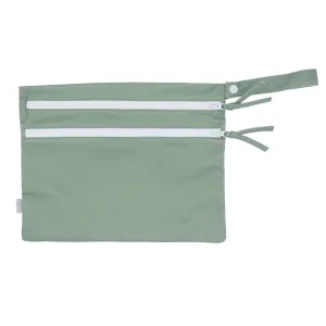 Solid Sage Minimalist - Waterproof Wet Bag (for Mealtime, On-the-go, And More!) Babykids_Bapron-Baby