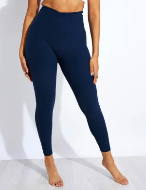 Spacedye At Your Leisure High Waisted Midi Legging - Nocturnal Navy