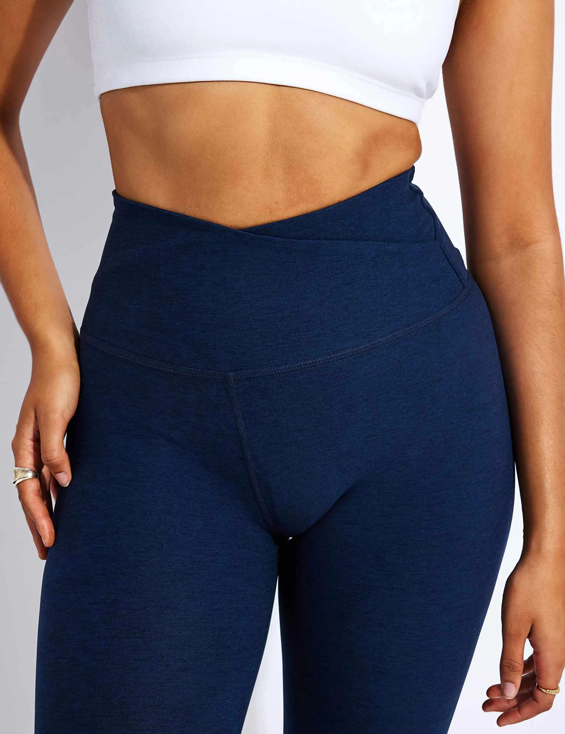 Spacedye At Your Leisure High Waisted Midi Legging - Nocturnal Navy