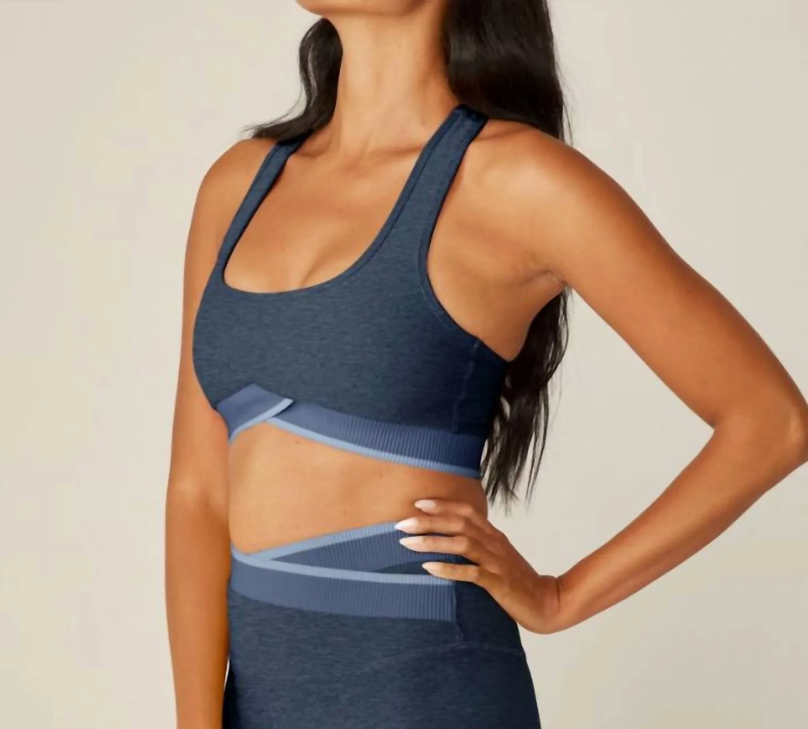 Spacedye In The Mix Bra In Nocturnal Navy