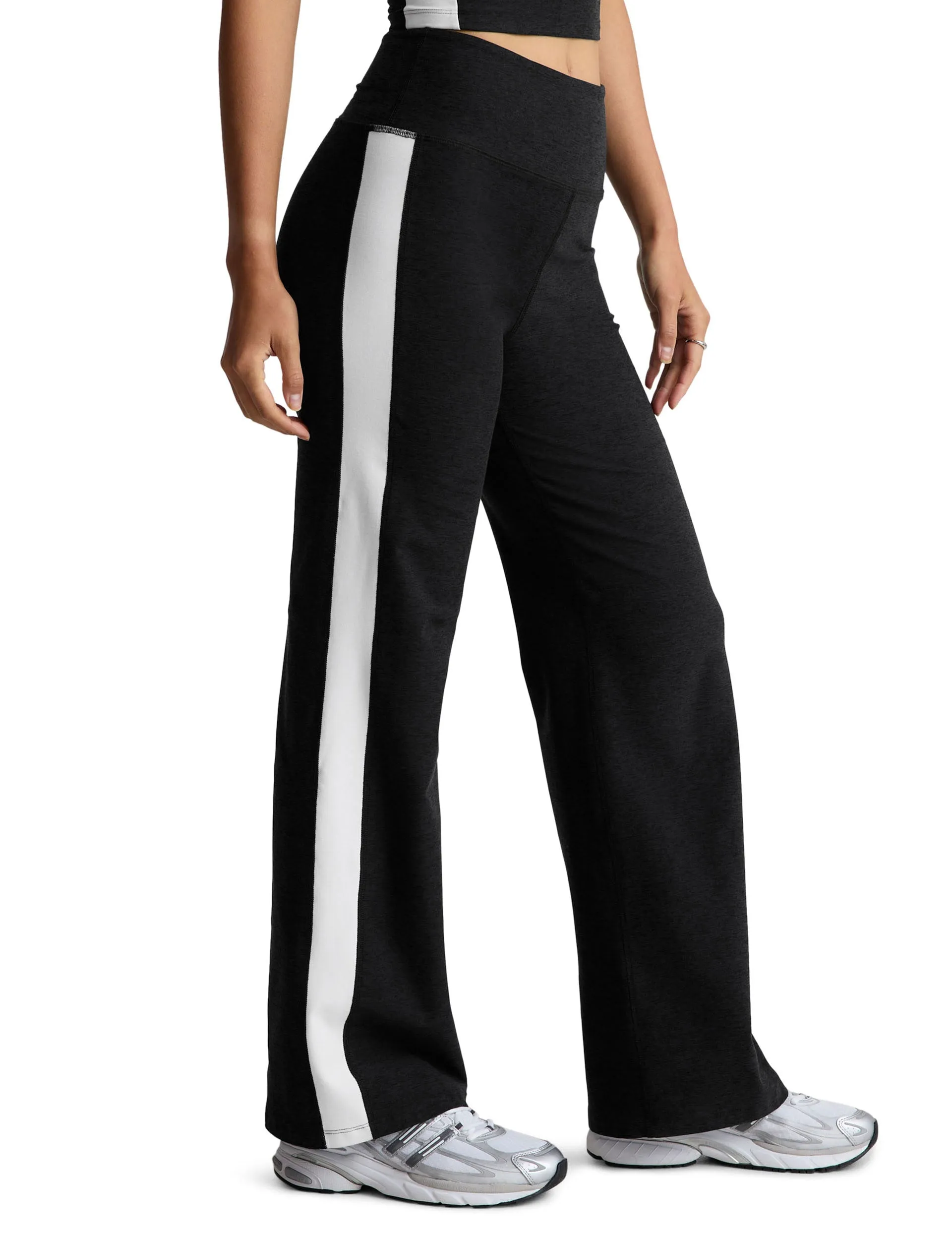 Spacedye Line Up Wide Leg Pant - Darkest Night/Cloud White