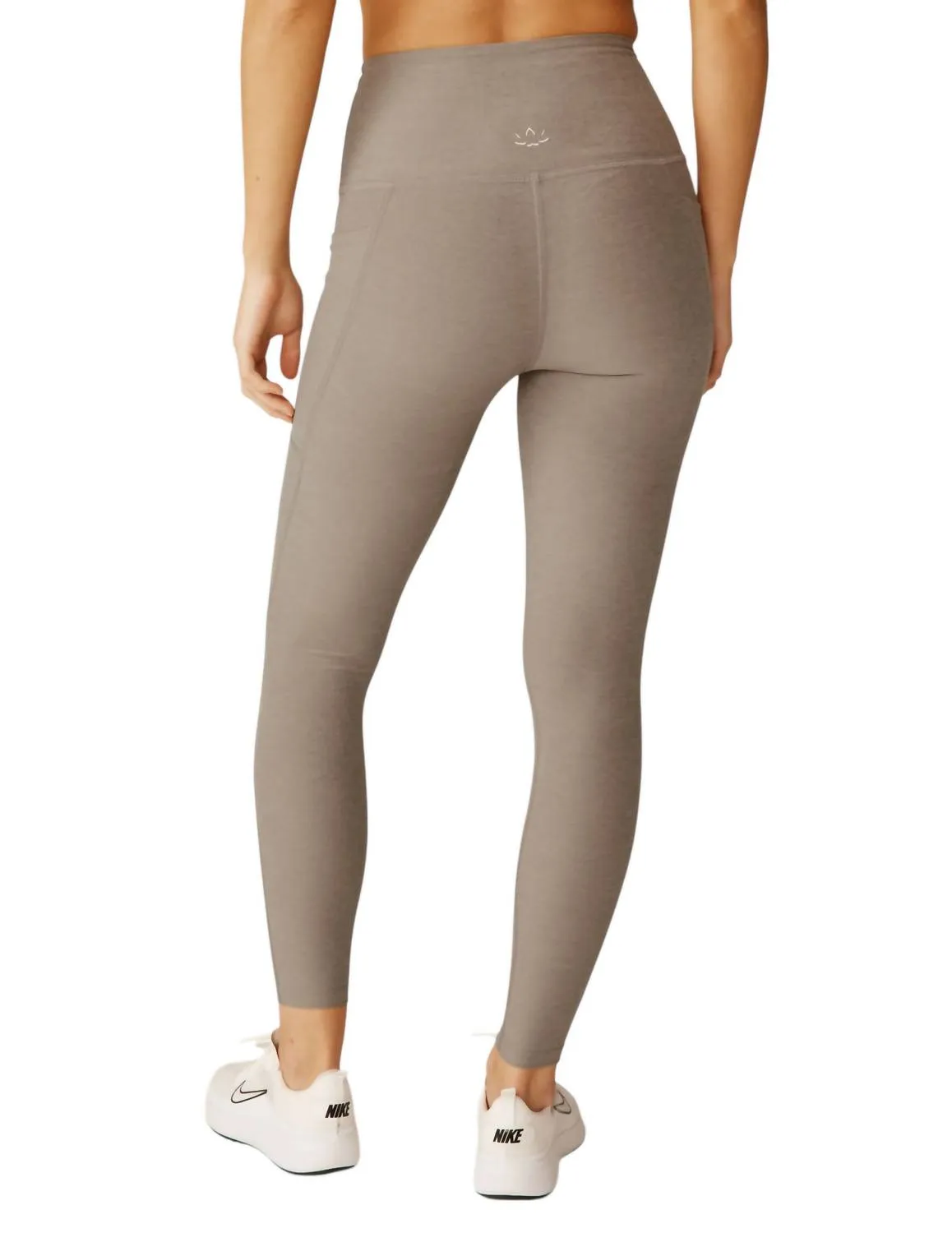 Spacedye Out Of Pocket High Waisted Midi Legging In Birch Heather