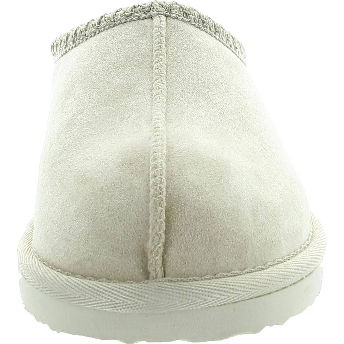 SPARKS Womens Faux Fur Lined Faux Suede Scuff Slippers
