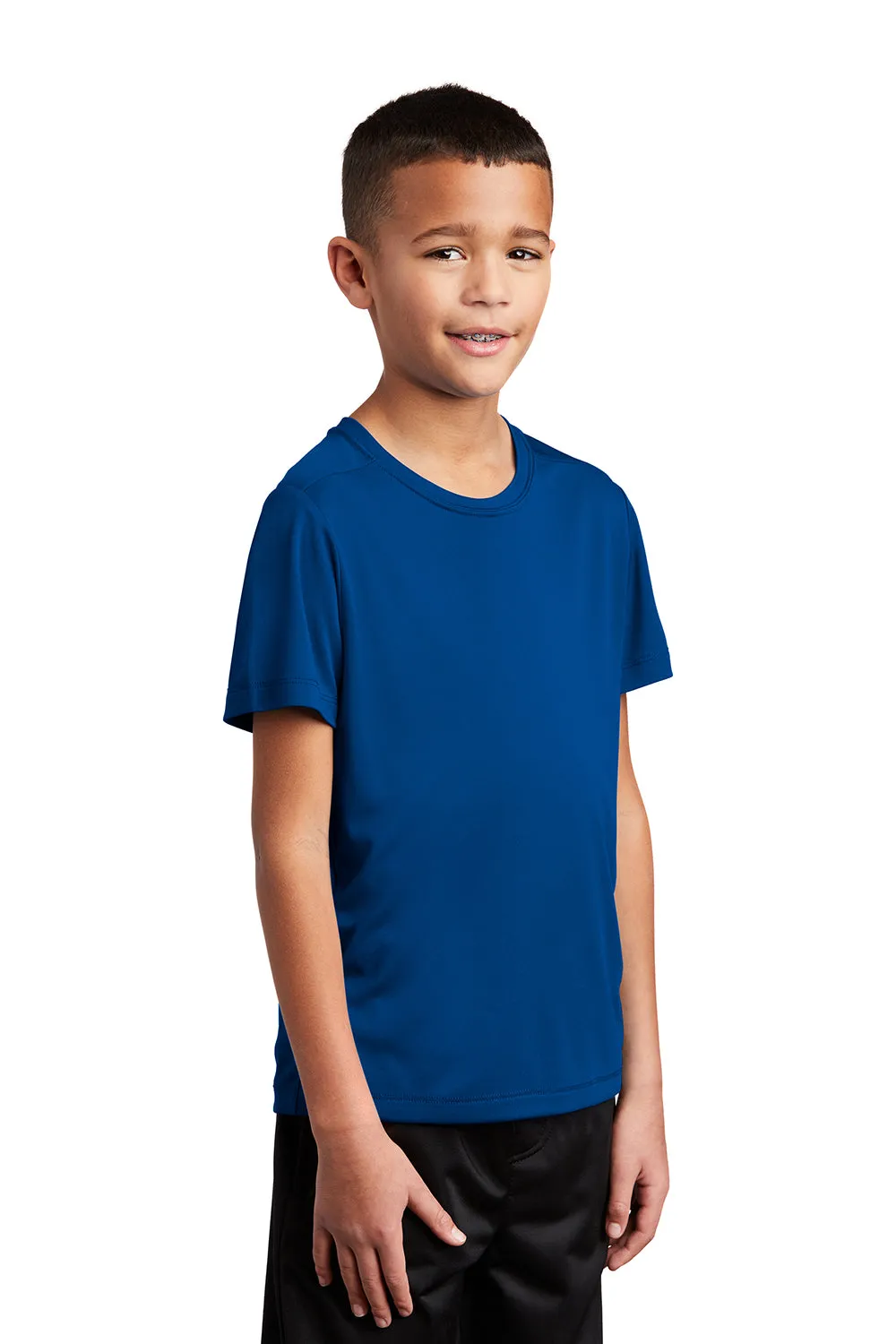 Sport-Tek Youth Moisture Wicking Short Sleeve Crewneck T-Shirt - True Royal Blue