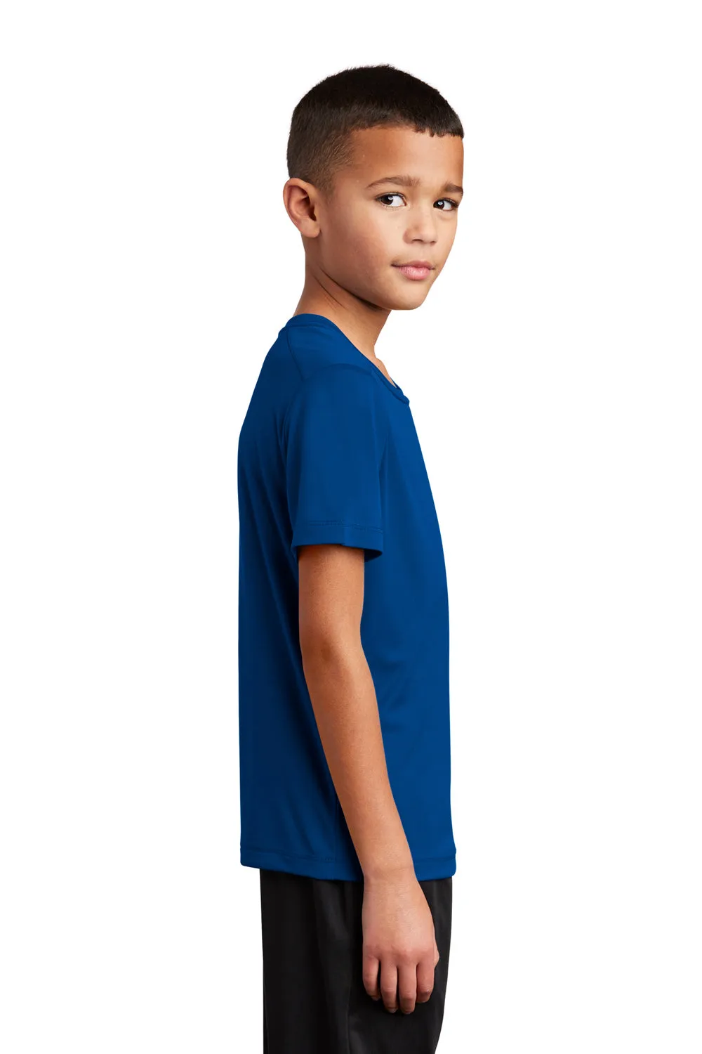 Sport-Tek Youth Moisture Wicking Short Sleeve Crewneck T-Shirt - True Royal Blue