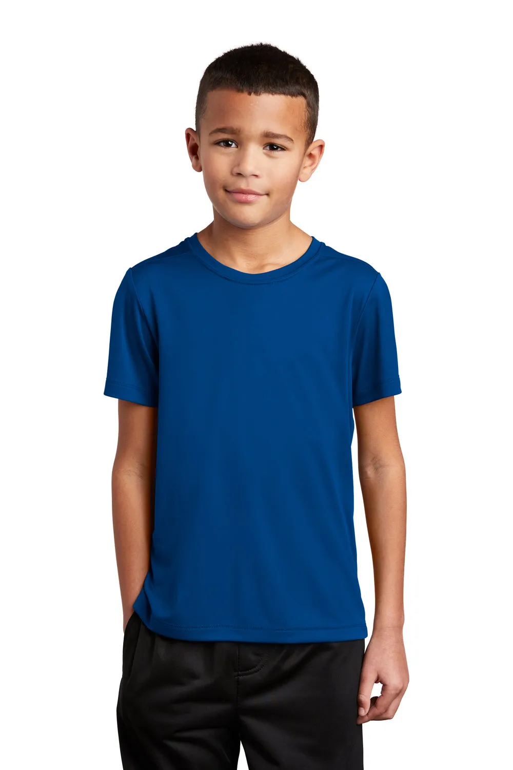 Sport-Tek Youth Moisture Wicking Short Sleeve Crewneck T-Shirt - True Royal Blue