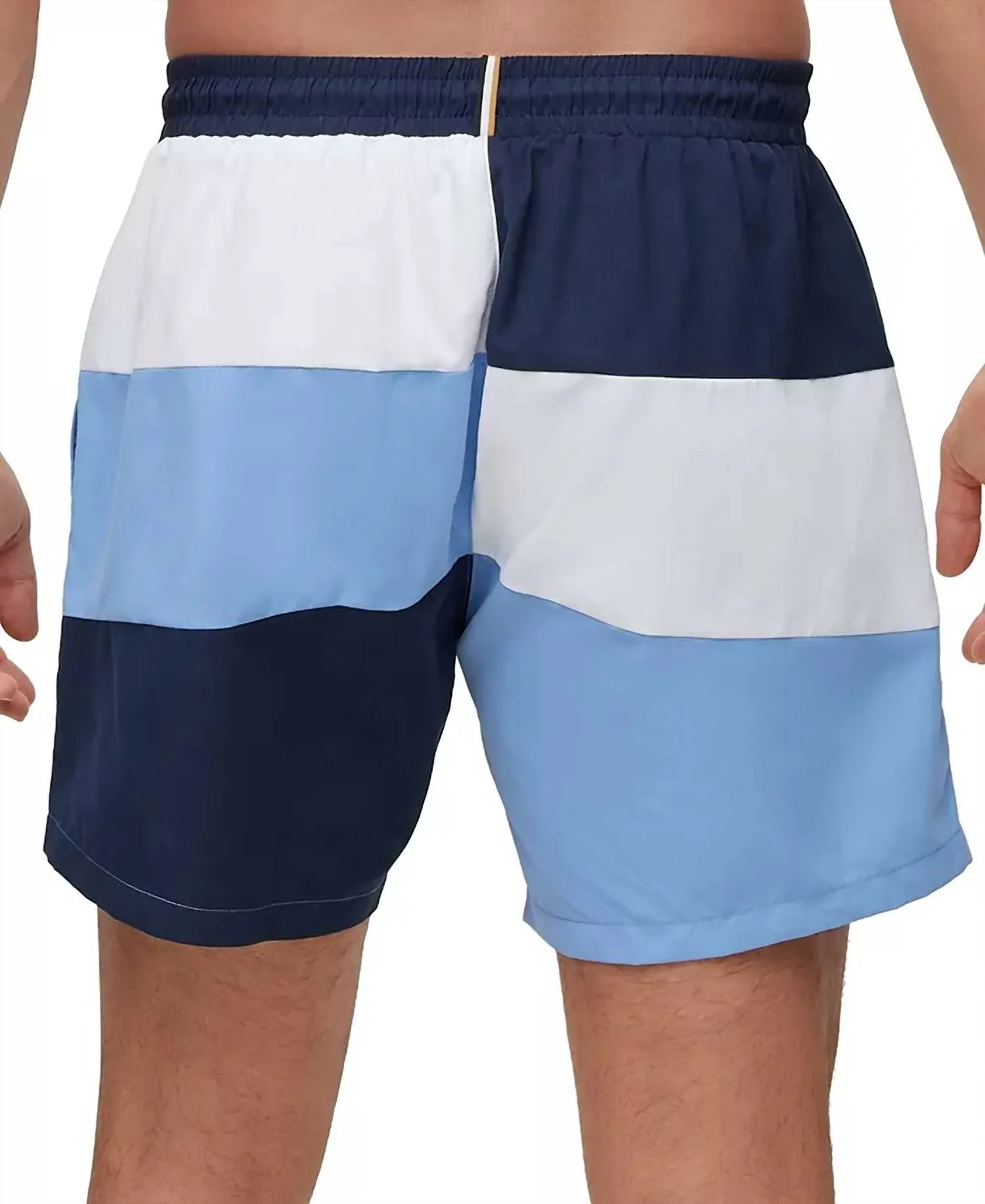 Standard Court Color Block Swim Trunks In Blue