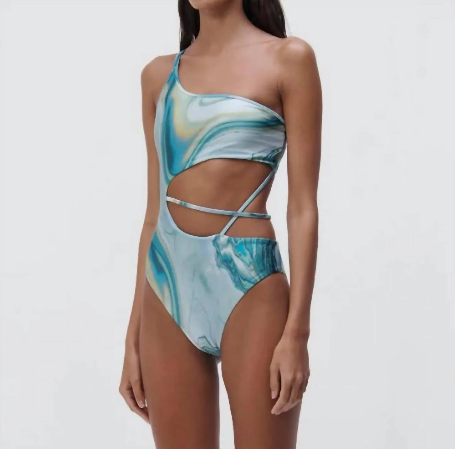 Storm One Piece Swimwear In Mable Print