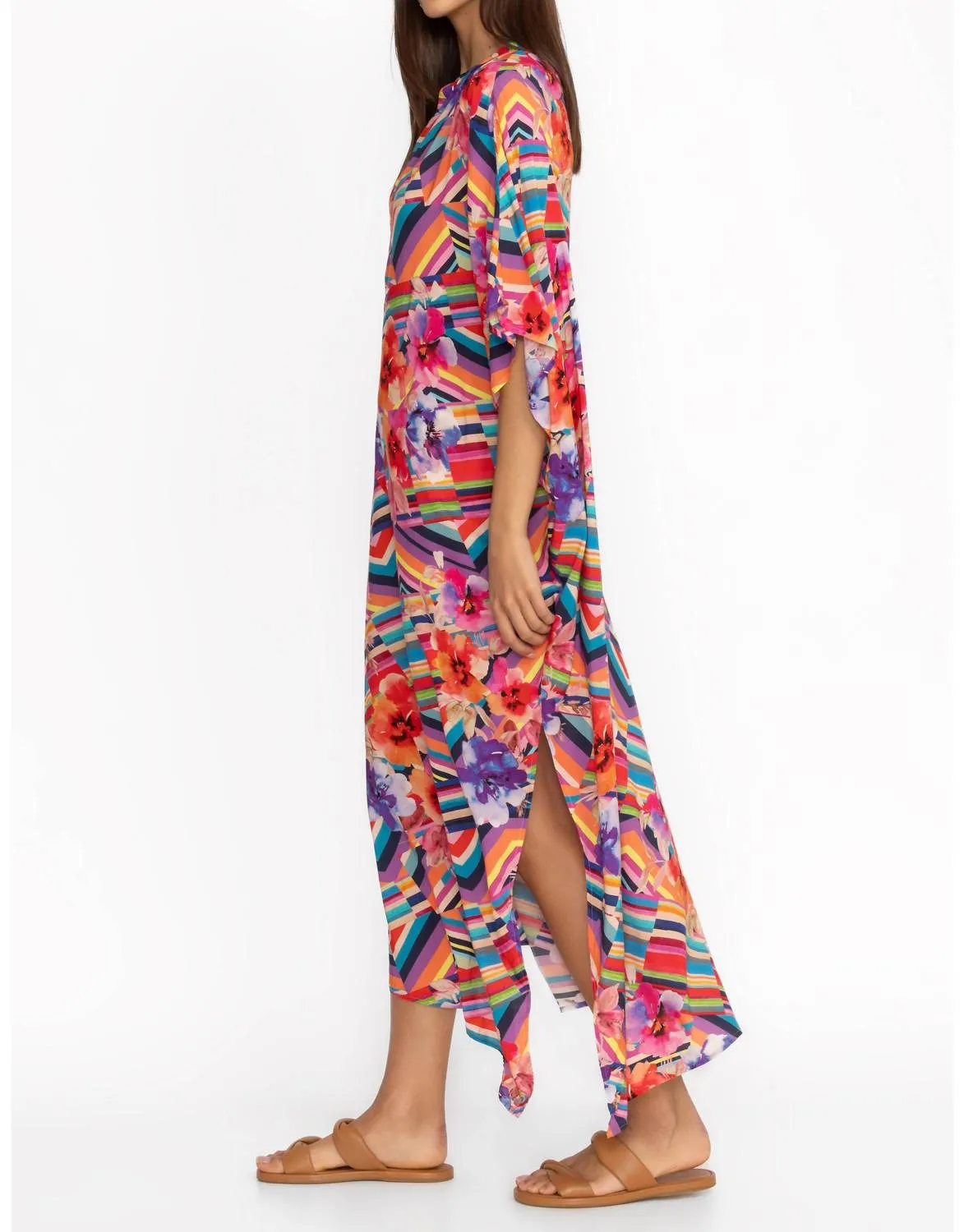 Summer Stripes Maxi Kaftan