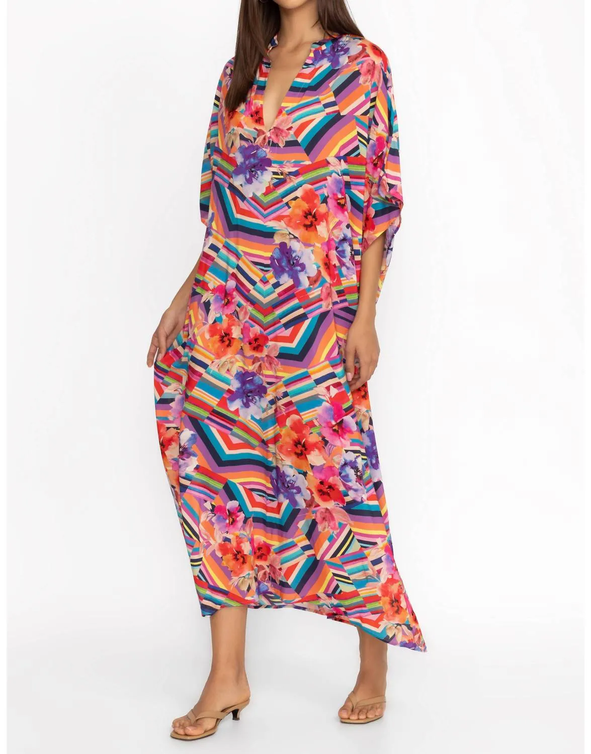Summer Stripes Maxi Kaftan
