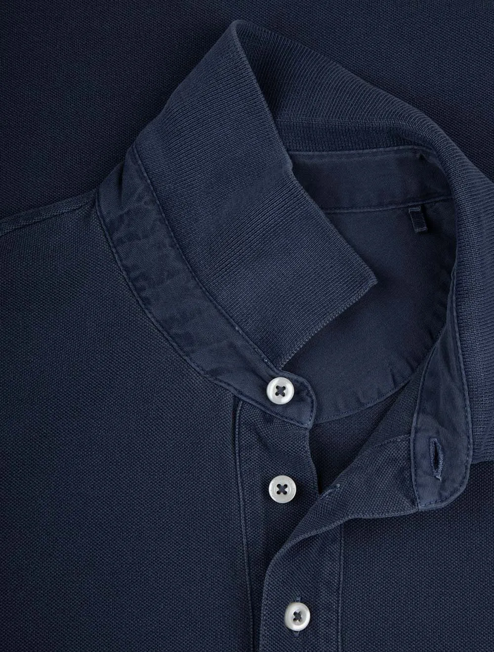 Sunfaded Piqué Polo Short Sleeve Shirt Persian Blue