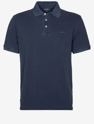 Sunfaded Piqué Polo Short Sleeve Shirt Persian Blue