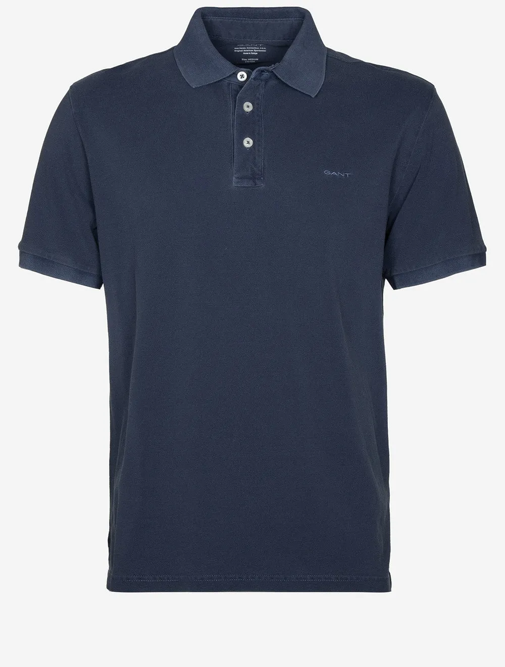 Sunfaded Piqué Polo Short Sleeve Shirt Persian Blue