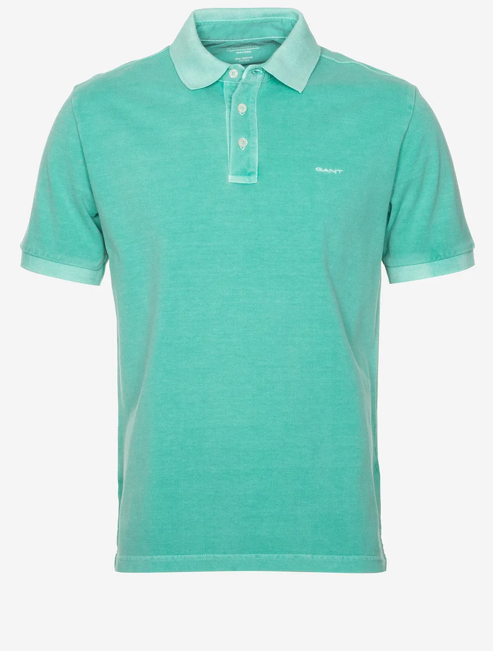Sunfaded Piqué Polo Short Sleeve Shirt Tropic Blue